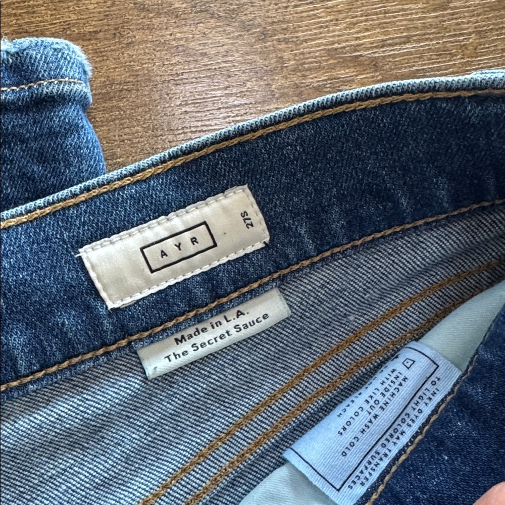 AYR Women's Secret Sauce jeans in Medium Blue Denim - Picture 2 of 5